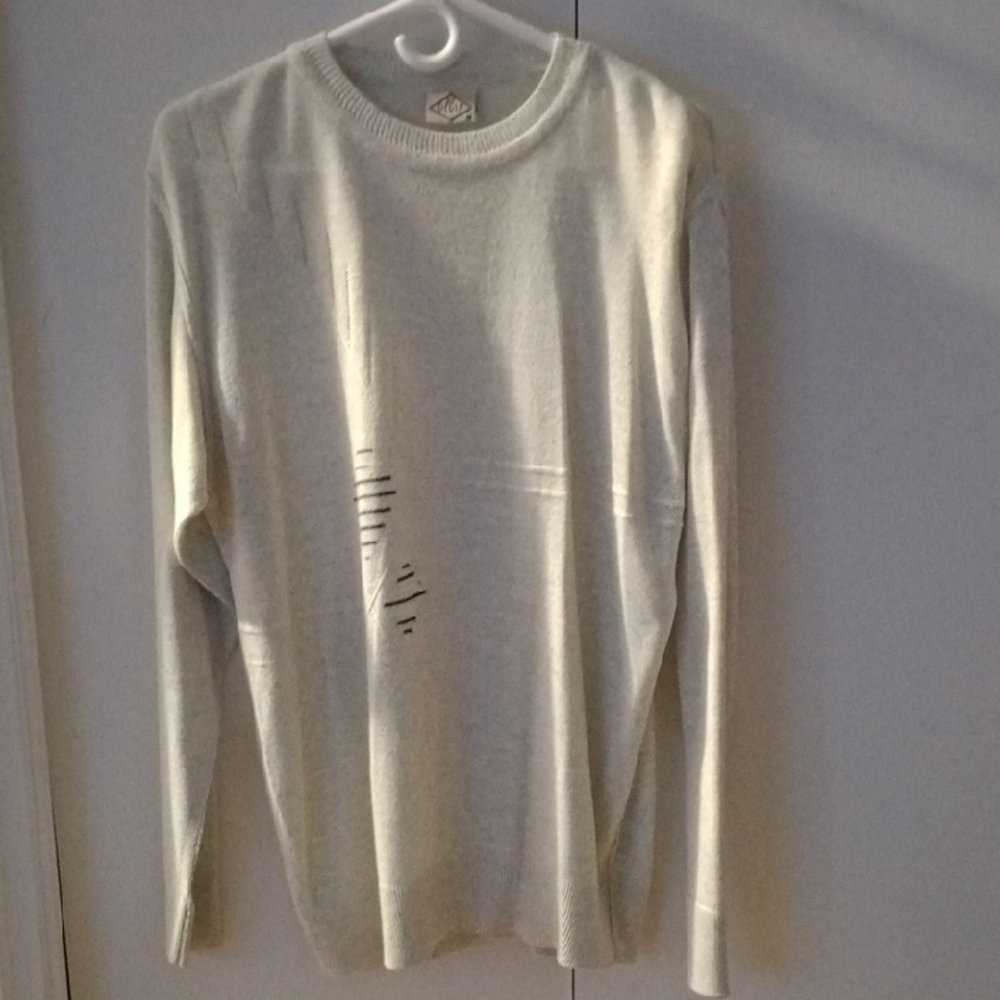 Men's Cream Long Sleeve Sweater